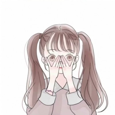 可爱女生头像简笔画教程 4