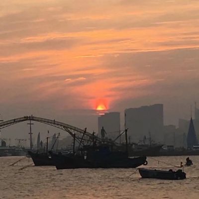 早上日出风景头像图片