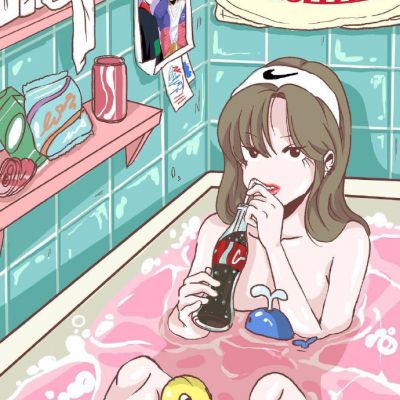 头像女ins原宿风手绘 7