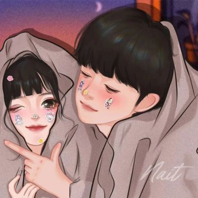 两女一男情侣头像 4