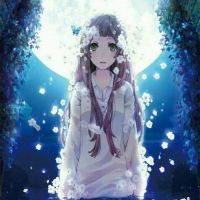 二次元女生头像梦幻紫蓝色 6