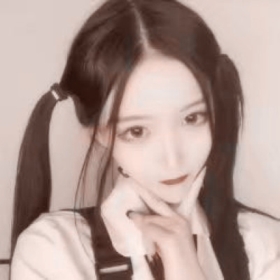 粉色可爱真人版头像 2