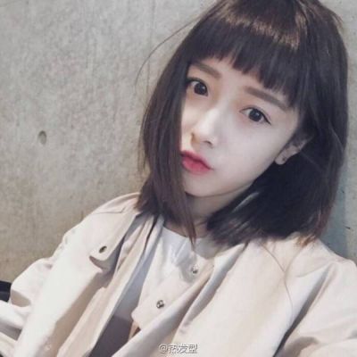 短发头像女2023最新款挡脸
