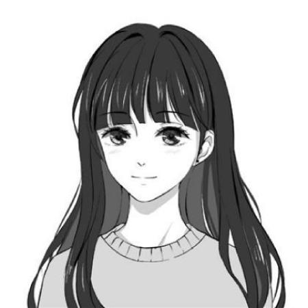 黑白漫画头像 10