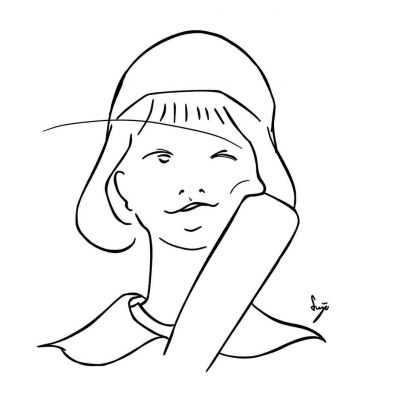 个性头像男简笔画 3