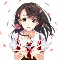 头像女生动漫高冷长发 2