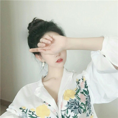 真人头像女生可爱挡脸 2