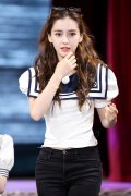 angelababy《奔跑吧》水手服造型图片