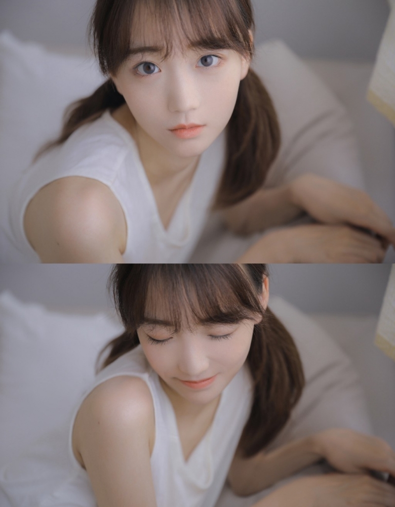 妙龄少女杏眼红唇明媚动人写真 3
