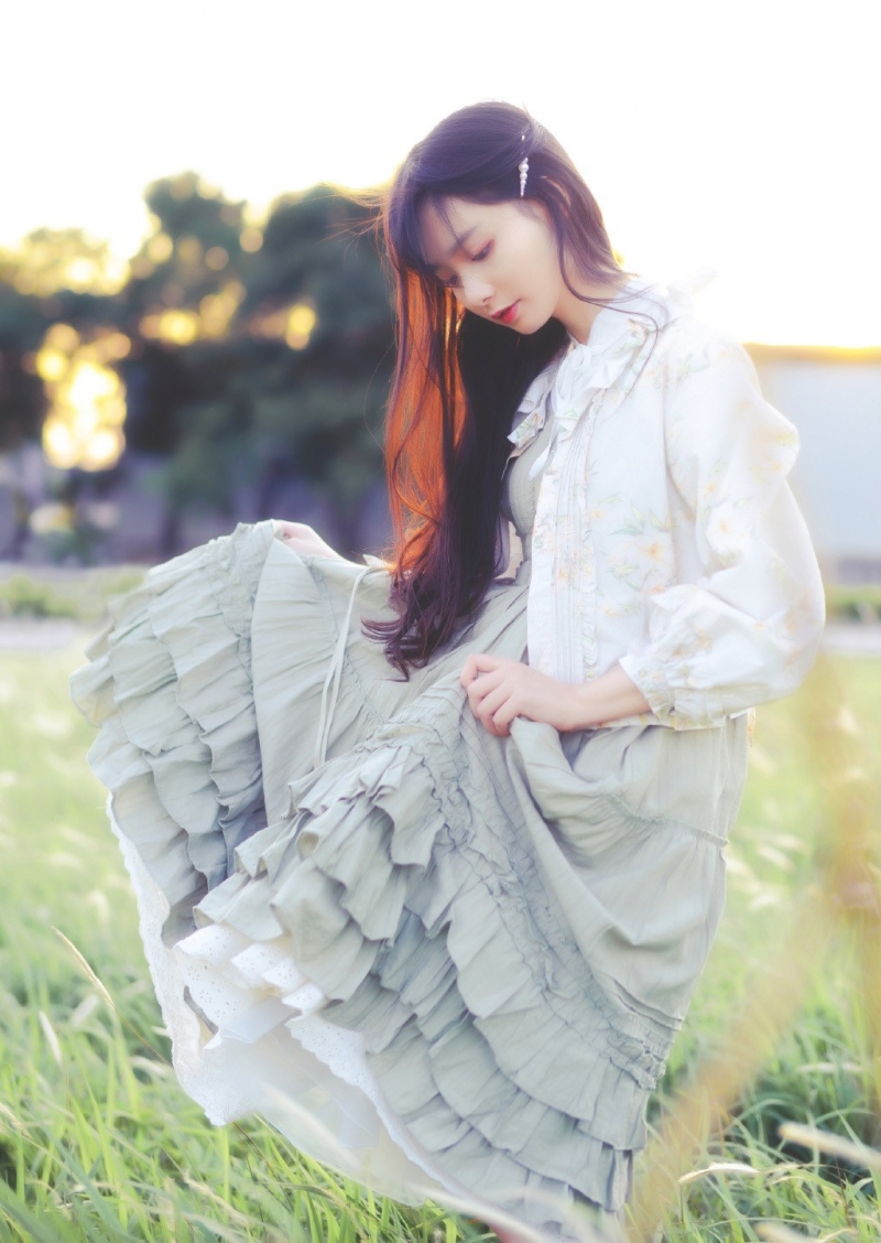 元气美女户外森系养眼写真摄影 2