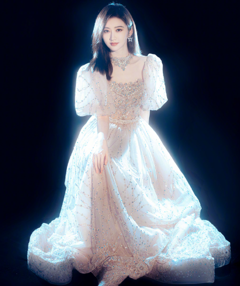 西安美女明星景甜礼服唯美图片 7