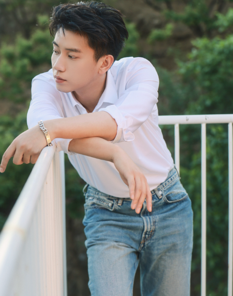 中国男演员王子奇白衬衫干净清爽写真图片 3
