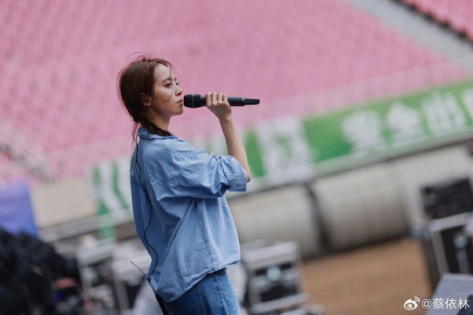 台湾美女歌手蔡依林2023巡演上海站彩排图片 2